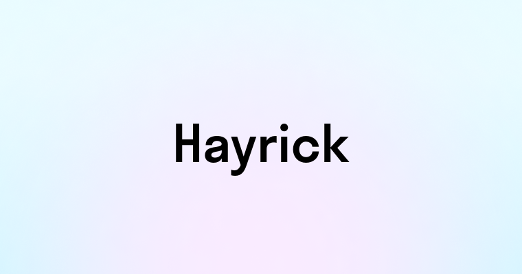 Hayrick