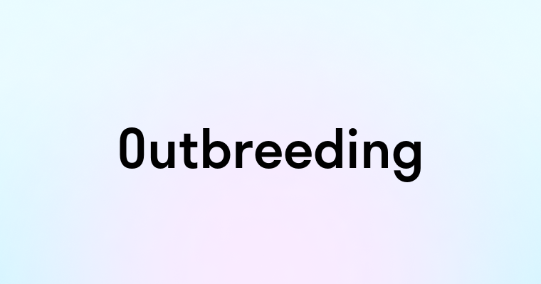 Outbreeding