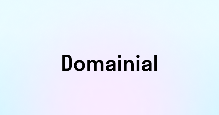 Domainial