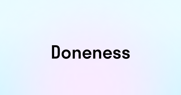 Doneness