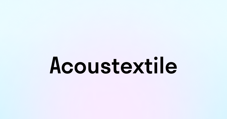 Acoustextile