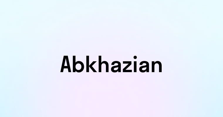 Abkhazian