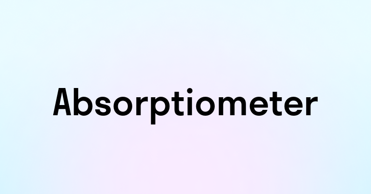 Absorptiometer