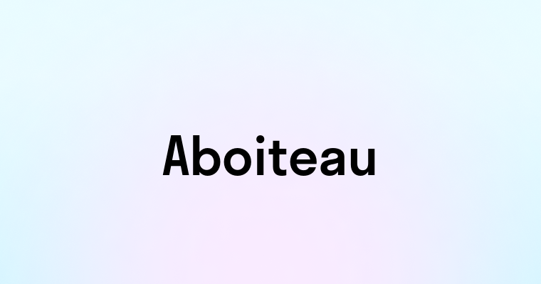 Aboiteau