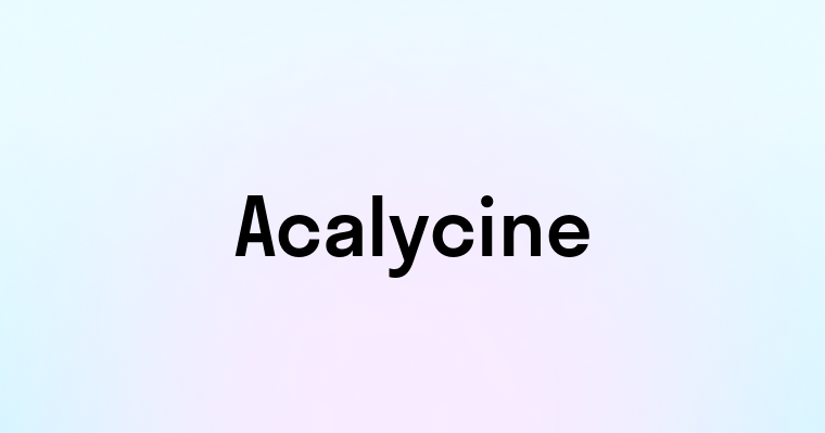 Acalycine