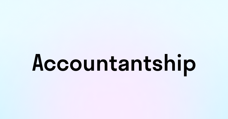 Accountantship