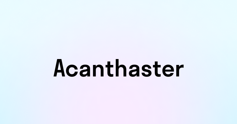 Acanthaster