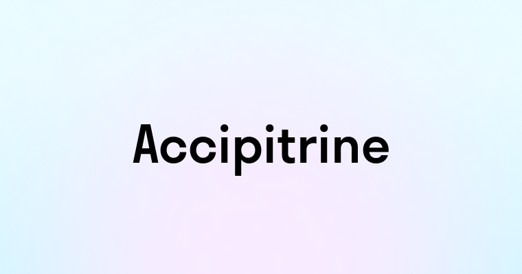 Accipitrine