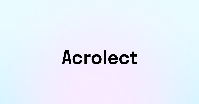 Acrolect