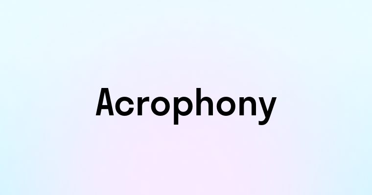 Acrophony