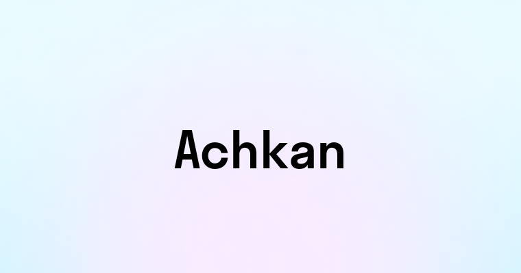 Achkan