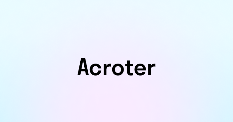 Acroter