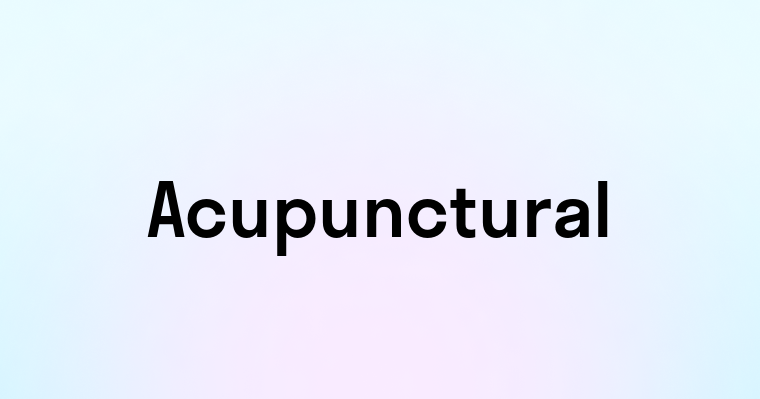 Acupunctural