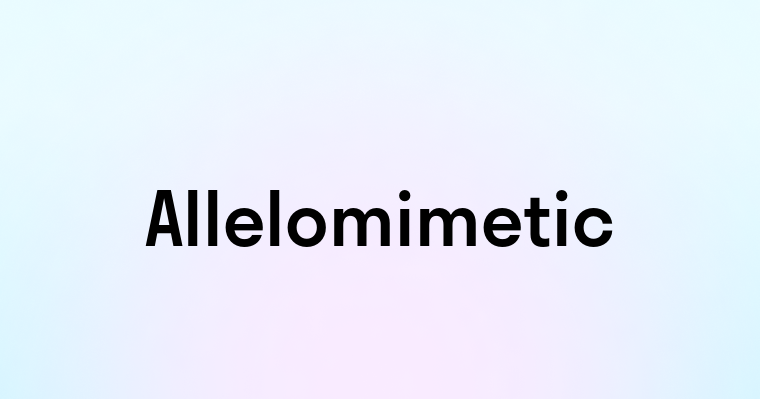 Allelomimetic