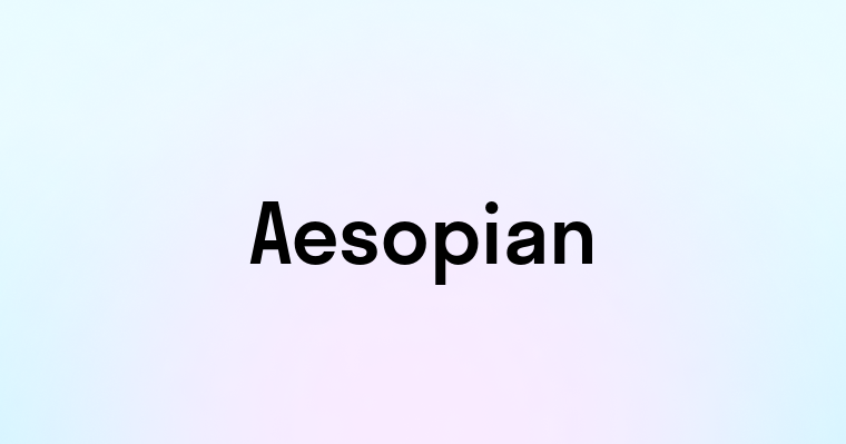 Aesopian