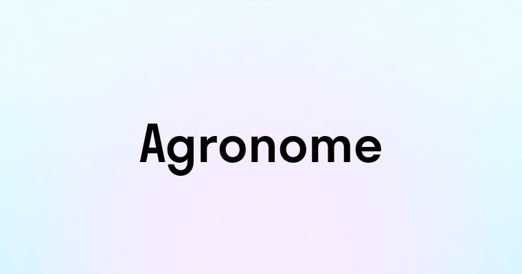 Agronome