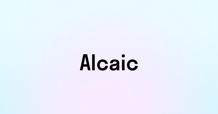 Alcaic