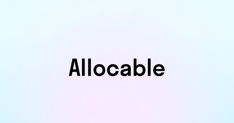 Allocable