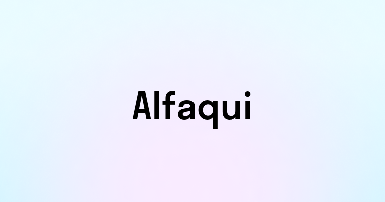 Alfaqui