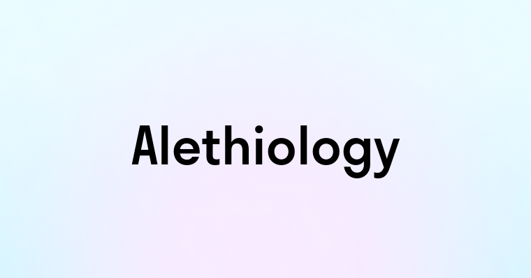 Alethiology