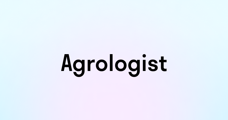 Agrologist