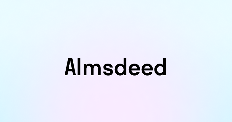 Almsdeed