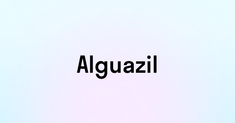 Alguazil