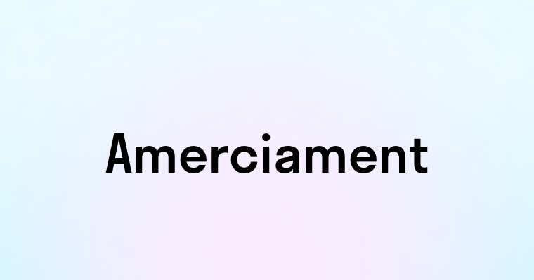 Amerciament