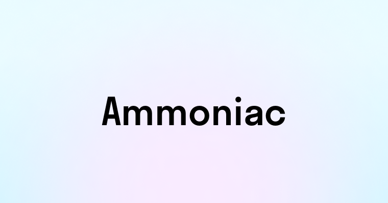 Ammoniac