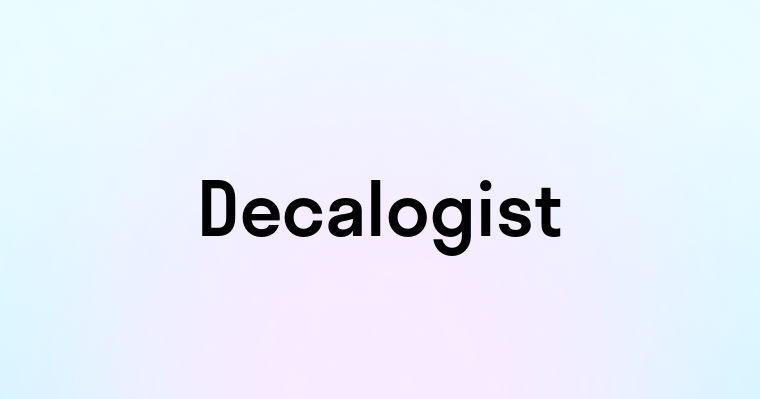 Decalogist