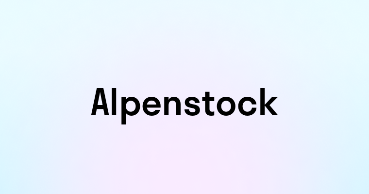 Alpenstock