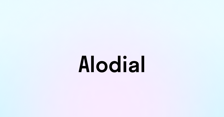 Alodial