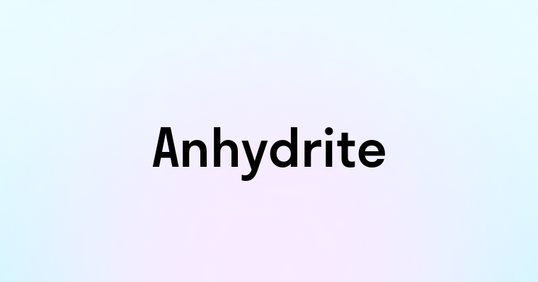 Anhydrite