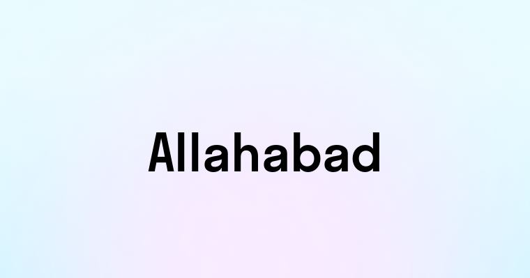 Allahabad