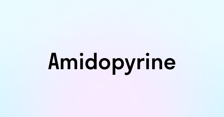 Amidopyrine