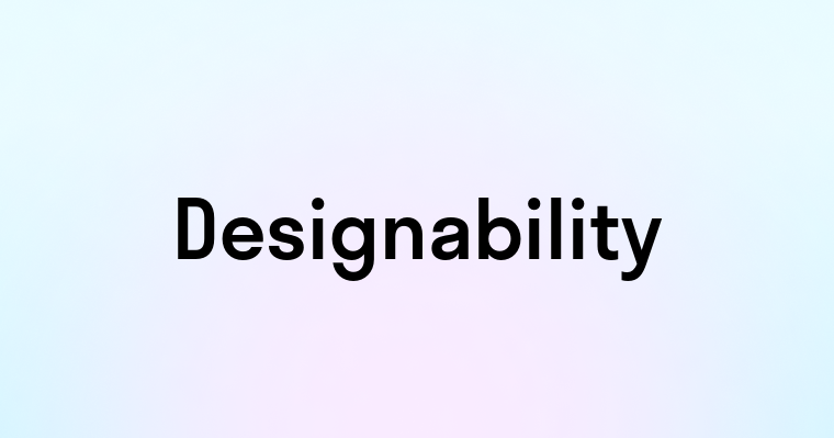 Designability