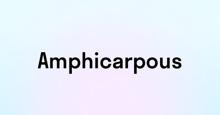 Amphicarpous