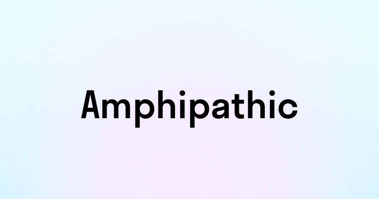 Amphipathic