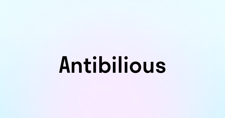 Antibilious