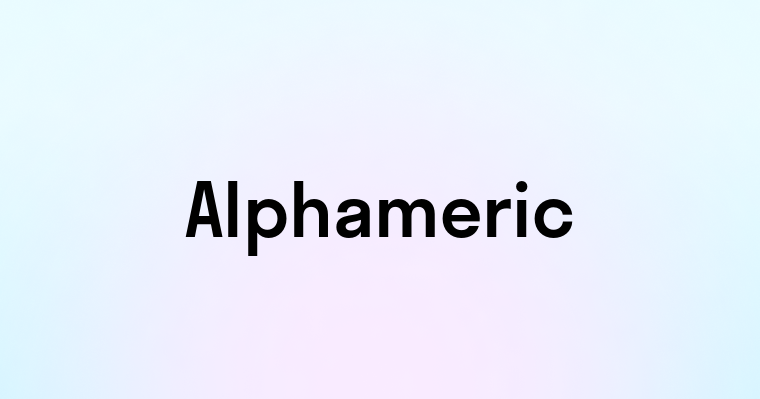 Alphameric