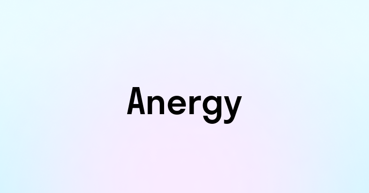 Anergy