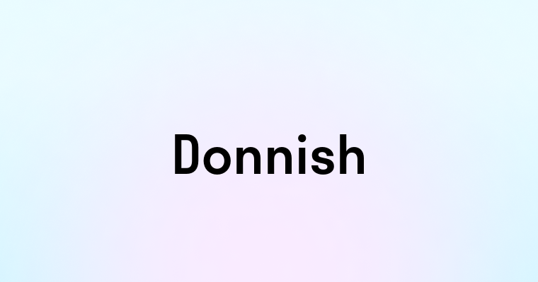 Donnish