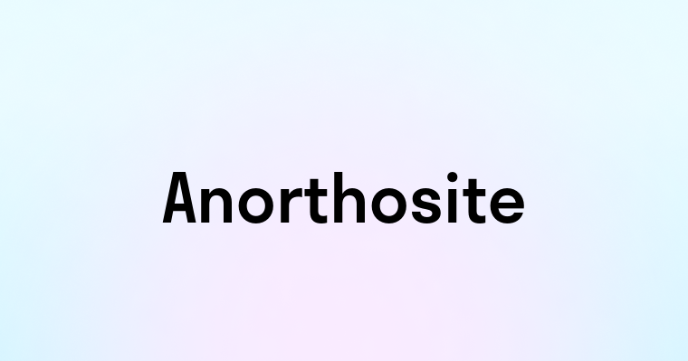 Anorthosite