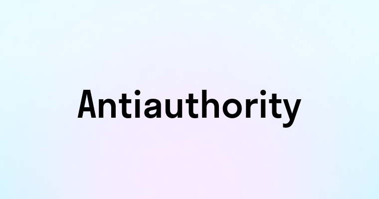 Antiauthority