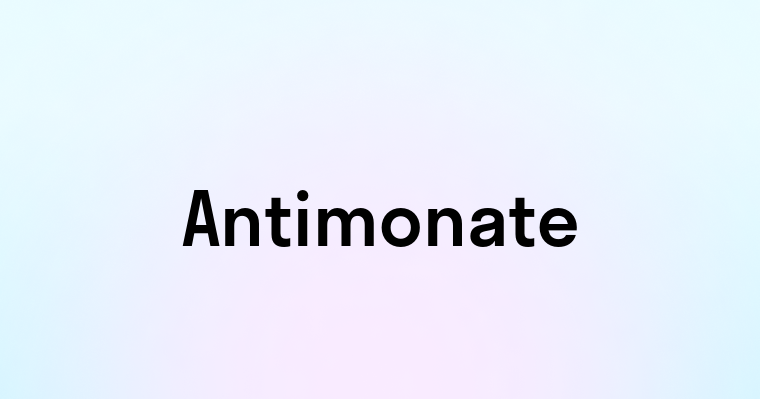 Antimonate