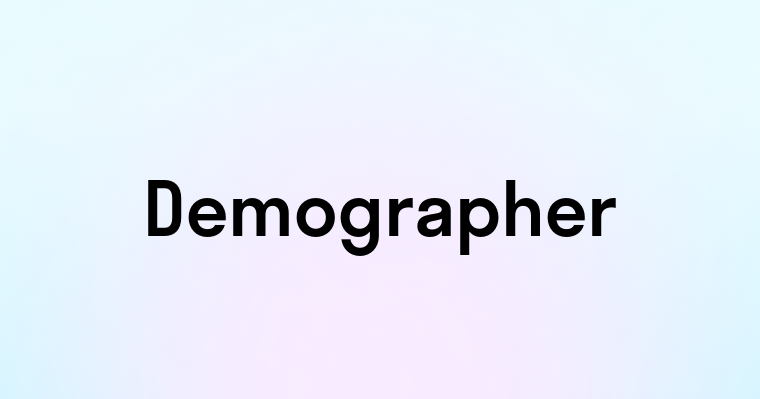 Demographer