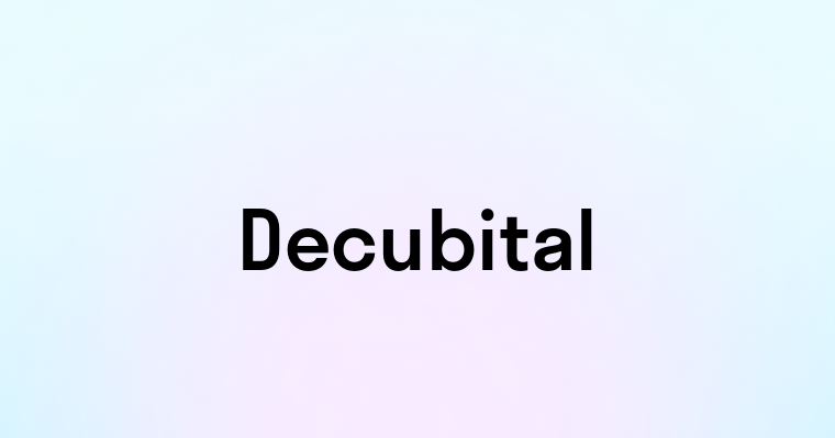 Decubital