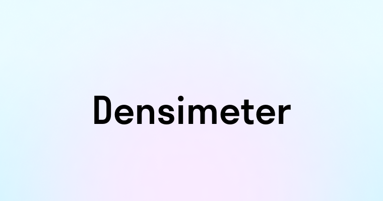 Densimeter