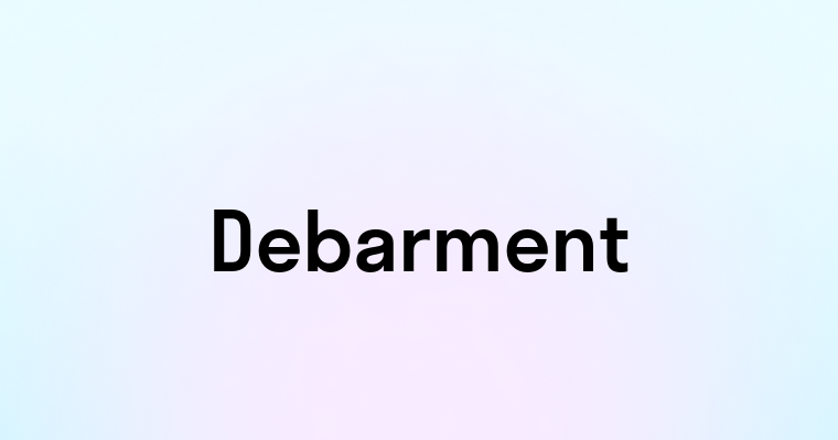 Debarment