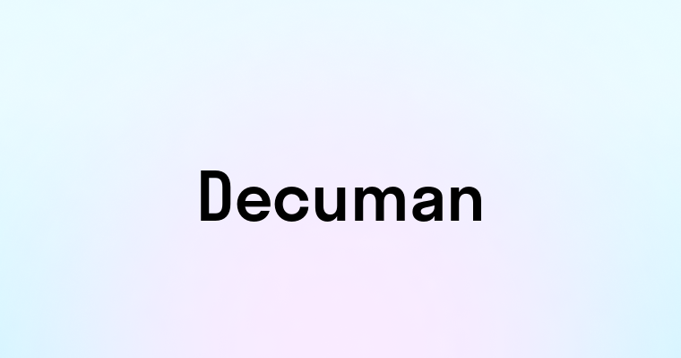 Decuman